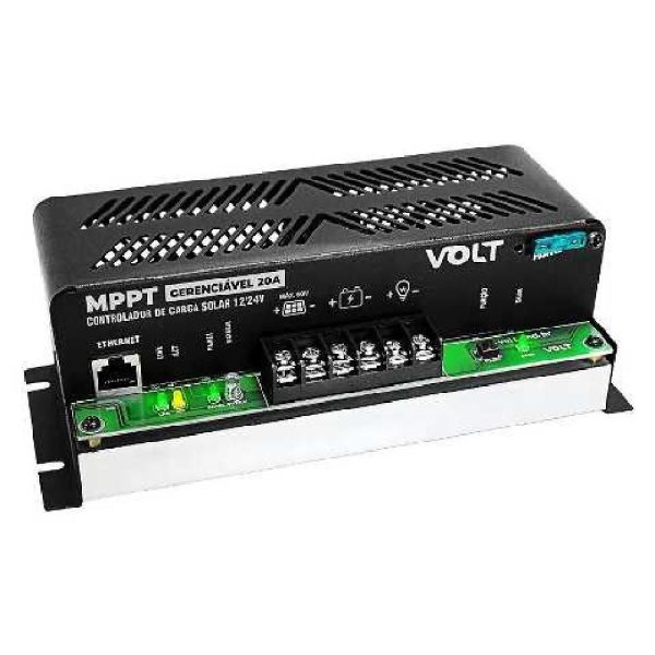 CONTROLADOR DE CARGA SOLAR MPPT GERENCIAVEL 1224V 20A