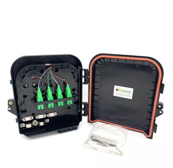 CAIXA DE TERMINACAO OPTICA CTO 1X8 APC COMPLETA