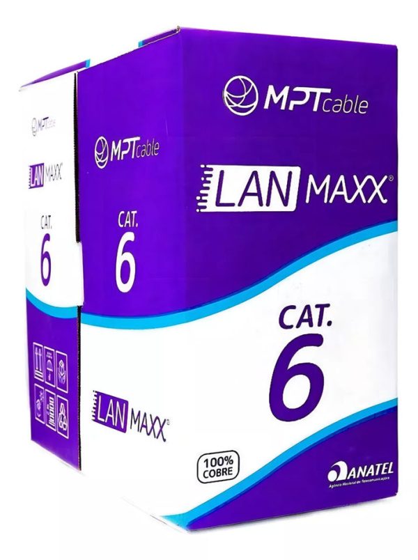 CABO LAN UUTP 23AWGX4P CAT6 CMX AZUL