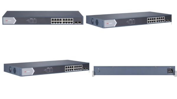 SWITCH 16P GIGA +2 SFP (POE) (HIKVISION) (DS-3E0518P-E/M)