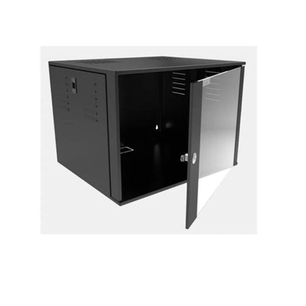 BRACKET/RACK DE PAREDE ESU 19" COM PORTA DE VIDRO 12U 550MM