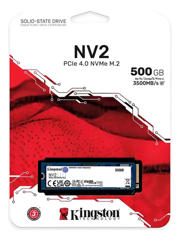 HD SSD M.2 NVME 500GB NV2 2280PCIE 3.0 SNV2S/500G 2100/3500 MB/S